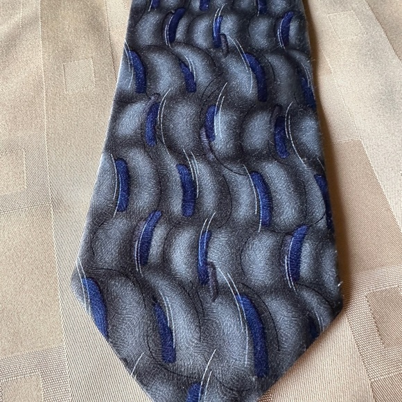 Elegant Towncraft Gray/Greenish and Blue‎ Men's Tie - Picture 1 of 7